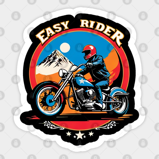 Easy Rider Sticker by TaevasDesign